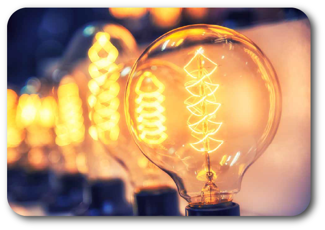 image of electricity(light bulbs)